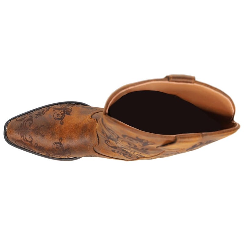 ROPER Womens Tall Stuff Snip Toe Casual Boots Mid Calf Low Heel 1-2" - Brown - Size 11 B - Image 4